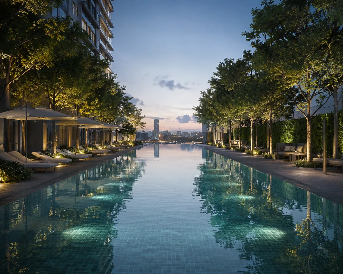 50 m infinity lap pool