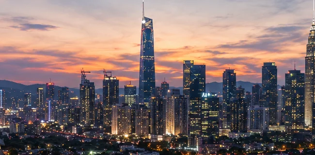 Kuala Lumpur city skyline minutes away